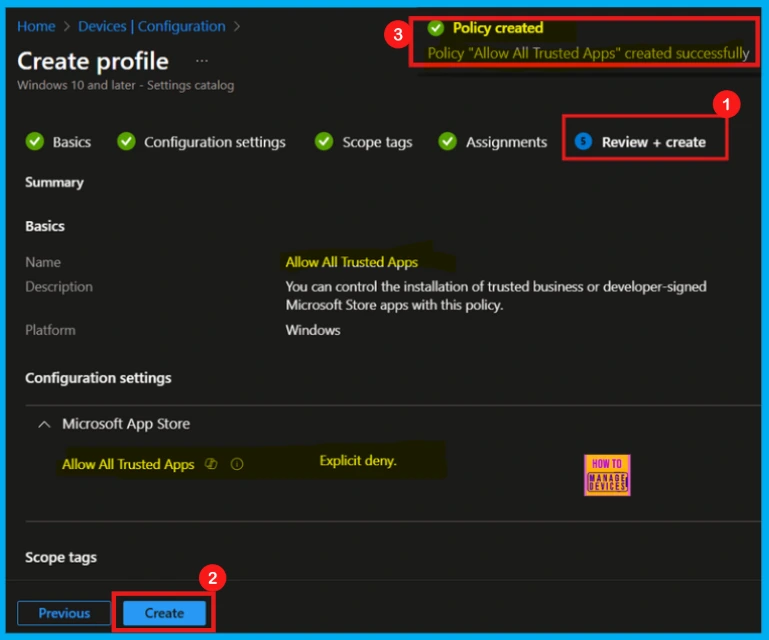 How to Allow or Block Trusted LOB or Developer-Signed Apps in Microsoft Store using Intune Policy - Fig.9