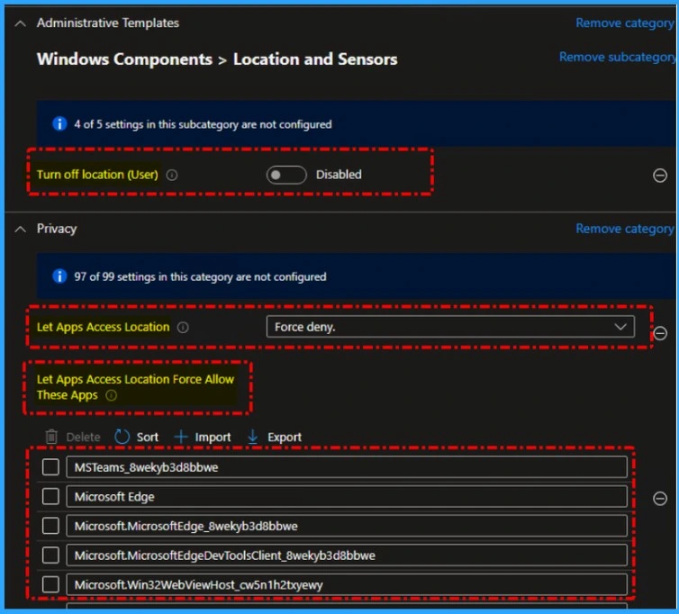 How to Troubleshoot Microsoft Edge Browser Location Access Issues Managed using Intune - Fig.2 - Creds to MS