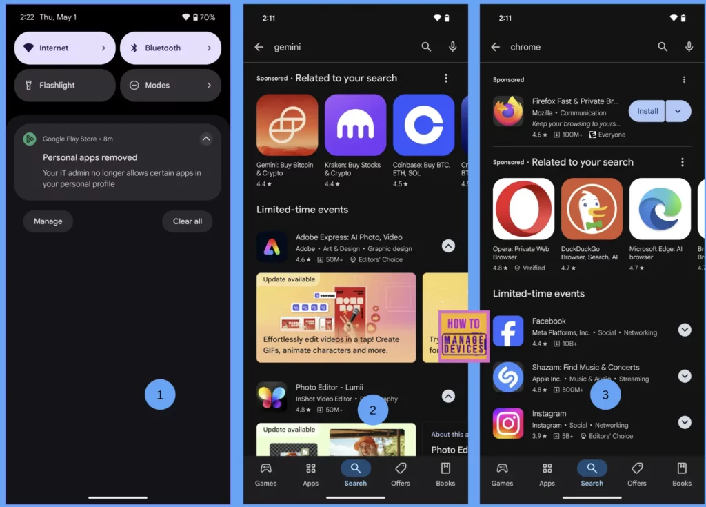 Managing Apps on the Personal Profile of COPE Devices Using Intune: Allow Lists and Block Lists Fig: 10