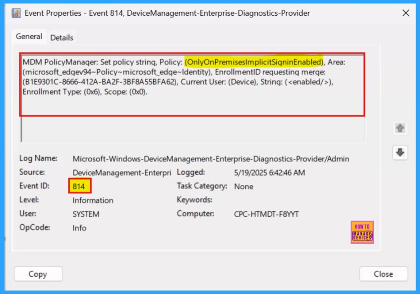 How to Configure Only On-Premises Implicit Sign-in Policy in MS Edge Browser using M365 Admin Center 13 How to Configure Only On-Premises Implicit Sign-in Policy in MS Edge Browser using M365 Admin Center - Fig.12