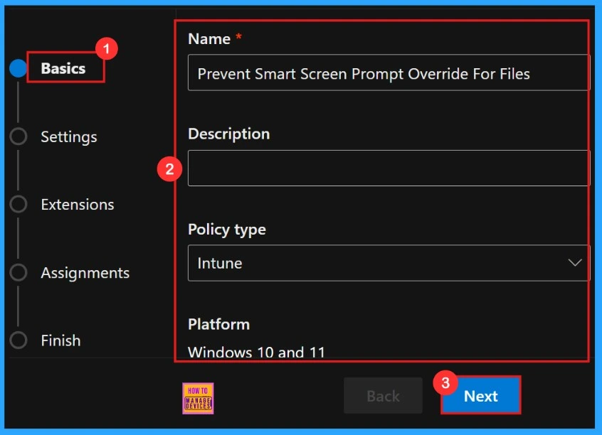 How to Prevent Smart Screen Prompt Override for Files Policy in MS Edge Browser using M365 Admin Center - Fig.2