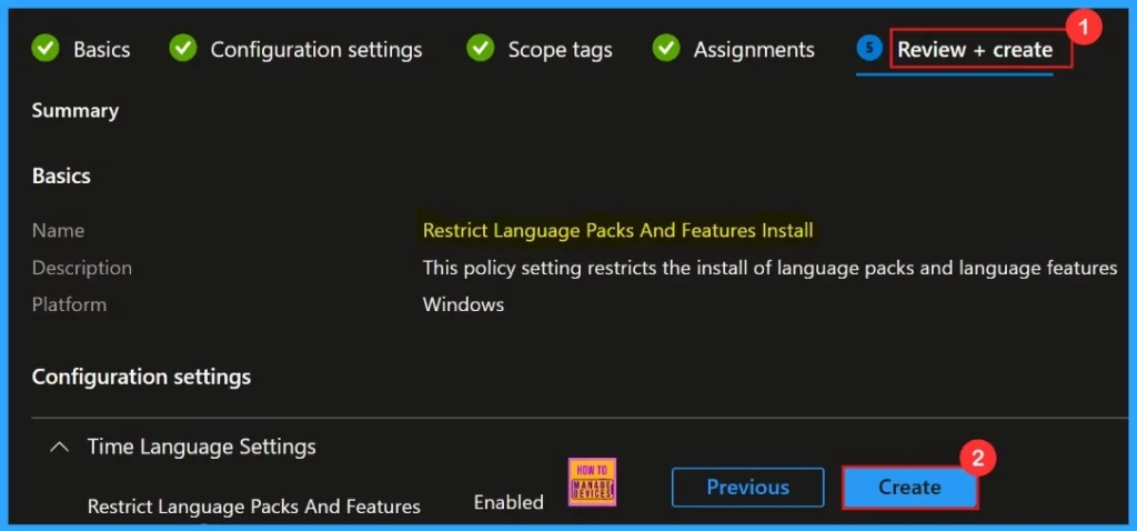 How to Restrict Installation of Language Packs and Features using Intune Policy 12 How to Restrict Installation of Language Packs and Features using Intune Policy - Fig.10