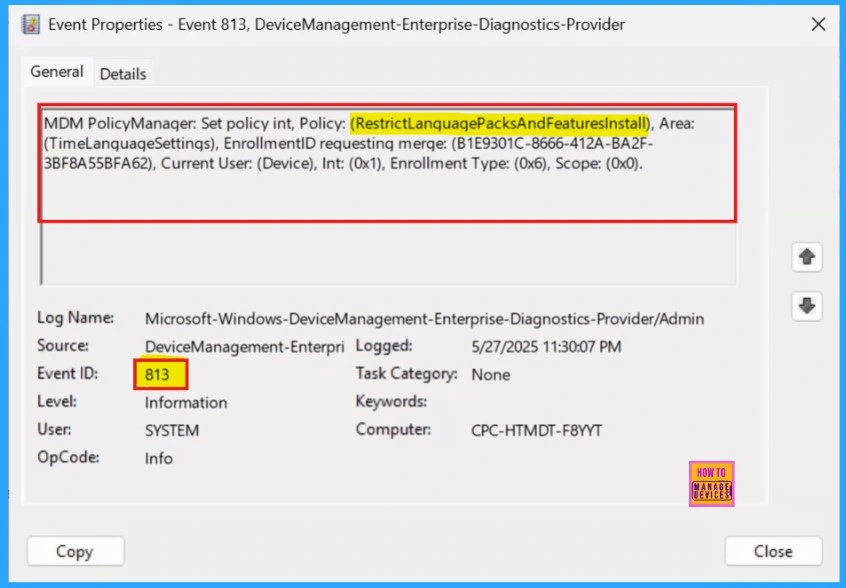 How to Restrict Installation of Language Packs and Features using Intune Policy 14 How to Restrict Installation of Language Packs and Features using Intune Policy - Fig.12