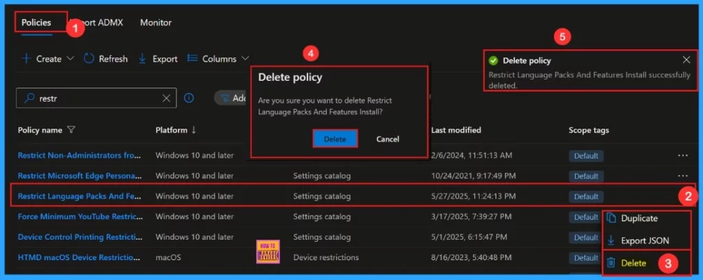 How to Restrict Installation of Language Packs and Features using Intune Policy 17 How to Restrict Installation of Language Packs and Features using Intune Policy - Fig.15