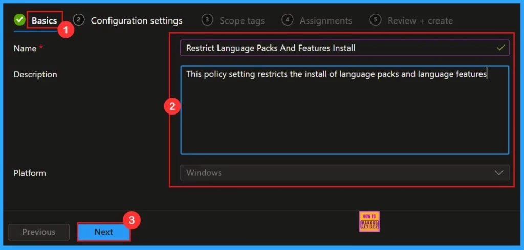 How to Restrict Installation of Language Packs and Features using Intune Policy 6 How to Restrict Installation of Language Packs and Features using Intune Policy - Fig.4