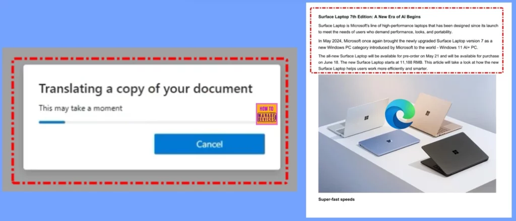 How to Translate Full English PDF Documents into Spanish using MS Edge Browser 4 How to Translate Full PDF Documents in Microsoft Edge Browser into 70 Plus Languages - Fig.4 - Creds to MS