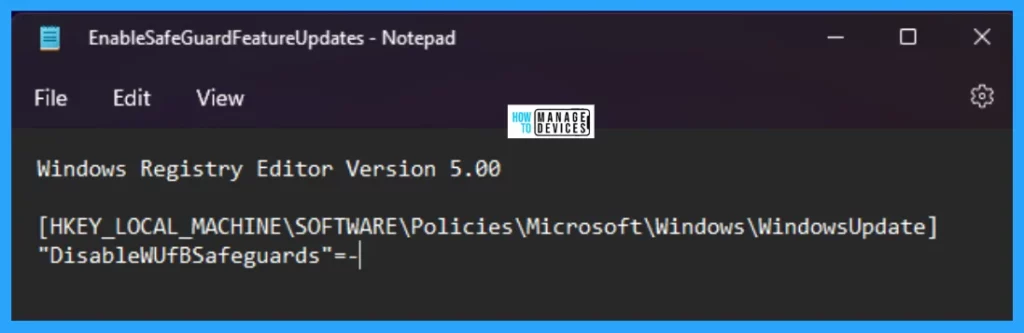 Turn On or Off Safeguard Holds for Feature Updates in Windows 11 7 Turn On and Off Safeguard Holds for Feature Updates in Windows 11 - Fig. 7
