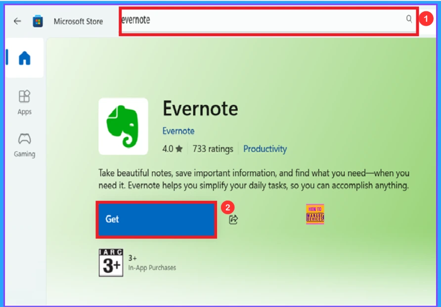 Free App to Take Note Evernote App on Windows 11 PC 3 Free App to Take Note Evernote App on Windows 11 PC – Fig.2