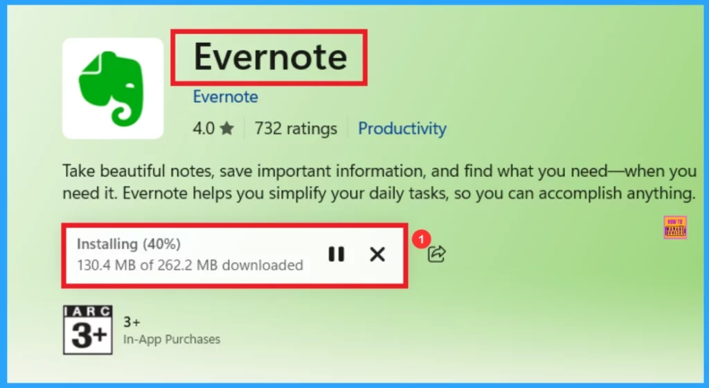 Free App to Take Note Evernote App on Windows 11 PC 4 Free App to Take Note Evernote App on Windows 11 PC – Fig.3