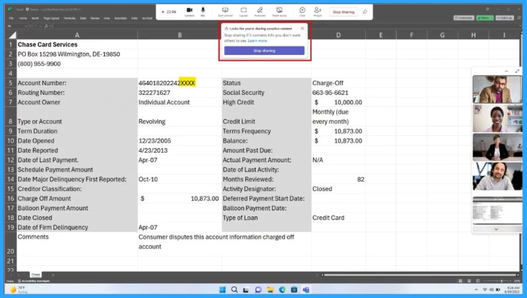 How to Detect Sensitive Content during Screen Sharing in Microsoft Teams- Fig.2