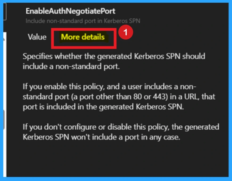 Enable or Disable Auth Negotiate Port Policy in MS Edge using M65 Admin Center 5 Enable or Disable Auth Negotiate Port Policy in MS Edge using M65 Admin Center - Fig.5