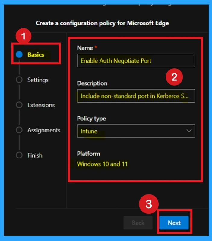 Enable or Disable Auth Negotiate Port Policy in MS Edge using M65 Admin Center 2 Enable or Disable Auth Negotiate Port Policy in MS Edge using M65 Admin Center - Fig.2