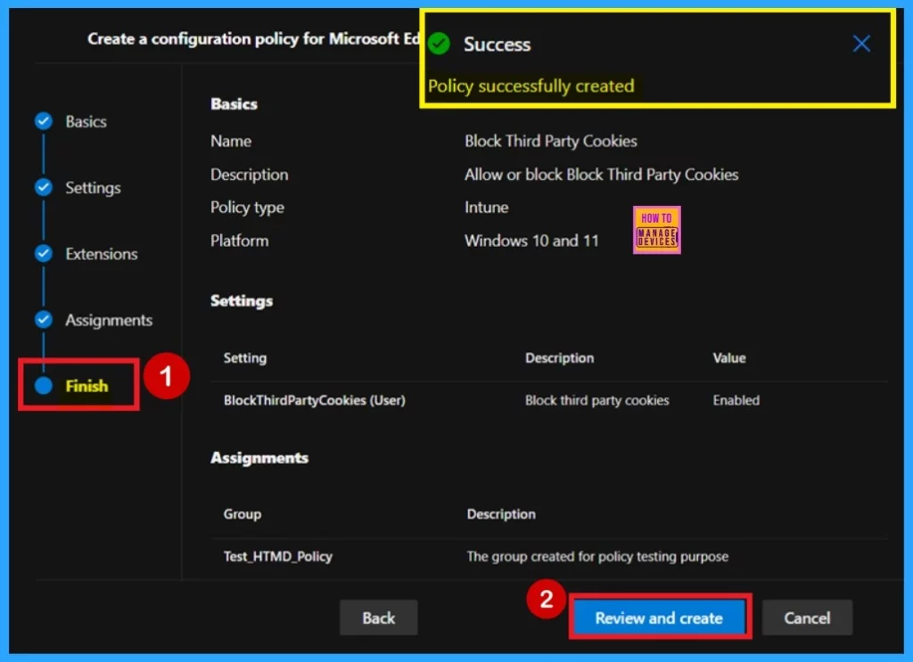 How to Block Third Party Cookies in MS Edge Browser using M365 Admin Center 9 How to Block Third Party Cookies in MS Edge Browser using M365 Admin Center - Fig.8