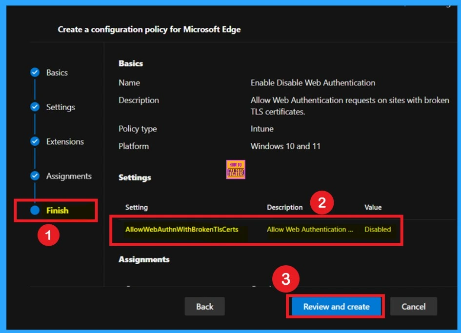 How to Allow or Block Web Authentication Requests on Sites with Broken TLS Certificates in Edge Browser using M365 Admin Center 9 How to Allow or Block Web Authentication Requests on Sites with Broken TLS Certificates in Edge Browser using M365 Admin Center - Fig.8