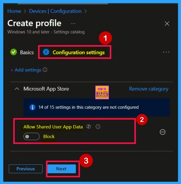 How to Configure App Data Sharing using SharedLocal Folder in Windows 10 with Intune Policy 6 How to Configure App Data Sharing using SharedLocal Folder in Windows 10 with Intune Policy -Fig.6