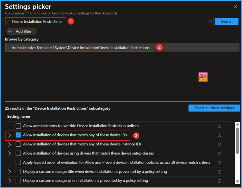 Best way to Allow USB Access for Specific Devices using Intune 6 Best way to Allow USB Access for Specific Devices using Intune. Fig. 6