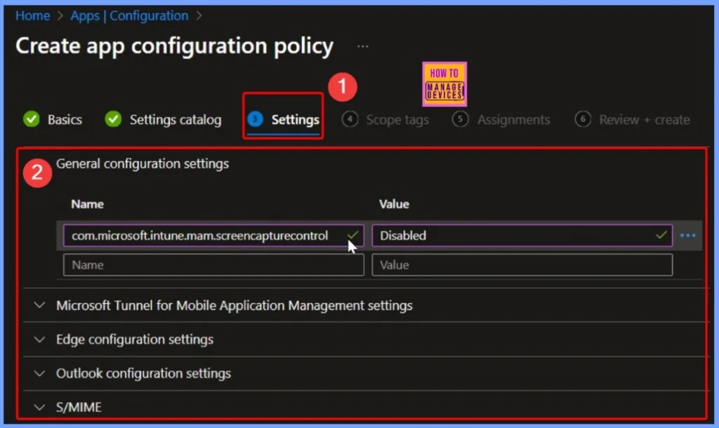 Intune MAM App Protection Policies for Screenshot Protection Settings 3 Intune MAM App Protection Policies for Screenshot Protection Settings - Fig.2