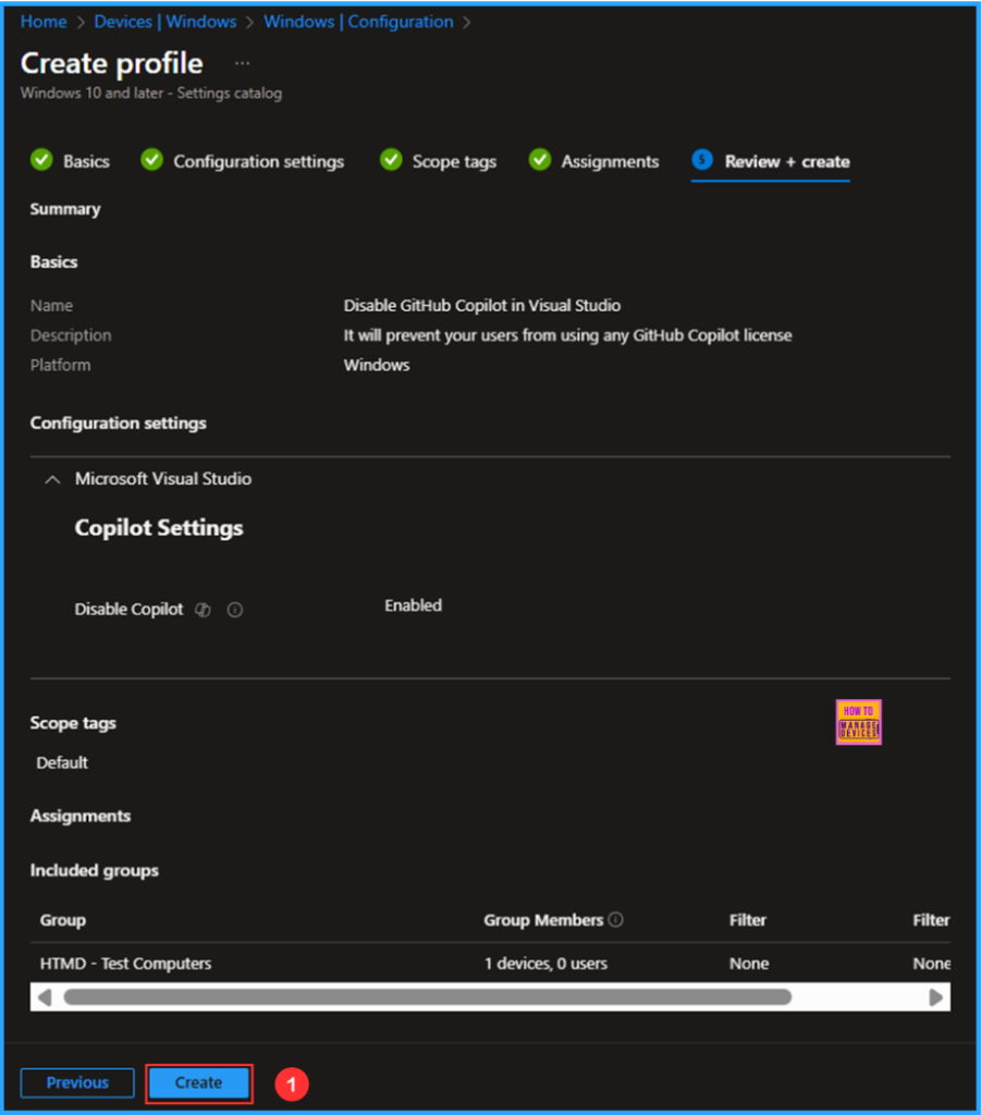 Easy way to Disable GitHub Copilot in Visual Studio using Intune 10 Easy way to Disable GitHub Copilot in Visual Studio using Intune. Fig. 10