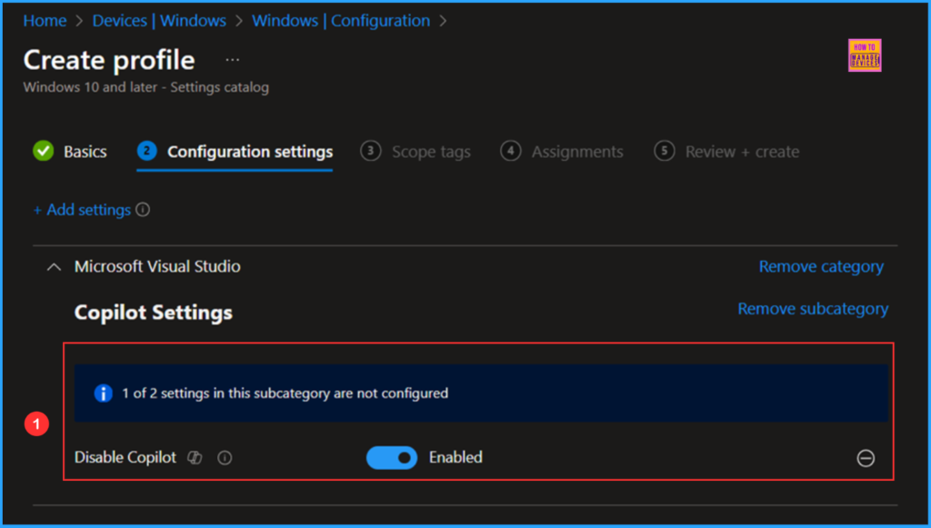 Easy way to Disable GitHub Copilot in Visual Studio using Intune 7 Easy way to Disable GitHub Copilot in Visual Studio using Intune. Fig. 7