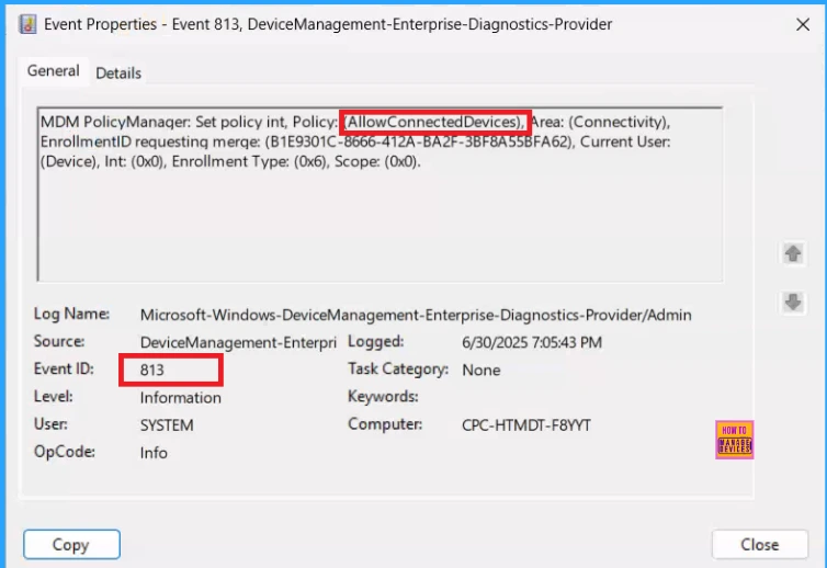 How to Stop Bluetooth and Cloud Device Sync using CDP Policy in Intune 11 How to Stop Bluetooth and Cloud Device Sync using CDP Policy in Intune - Fig.10