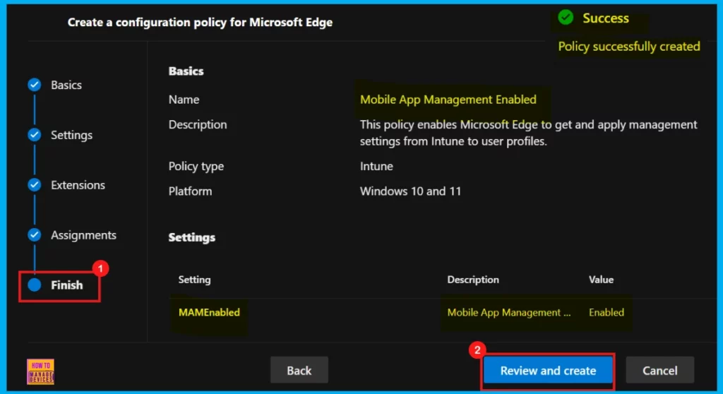 Enable or Disable Mobile App Management Policy in MS Edge Browser using M365 Admin Center 10 Enable or Disable Mobile App Management Policy in MS Edge Browser using M365 Admin Center - Fig.10