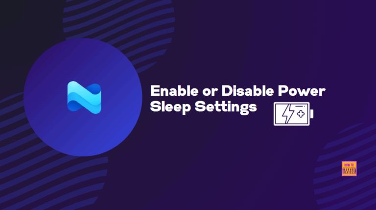 Enable or Disable Power Sleep Settings for Windows Devices using Intune Policy 4 Enable or Disable Power Sleep Settings for Windows Devices using Intune Policy