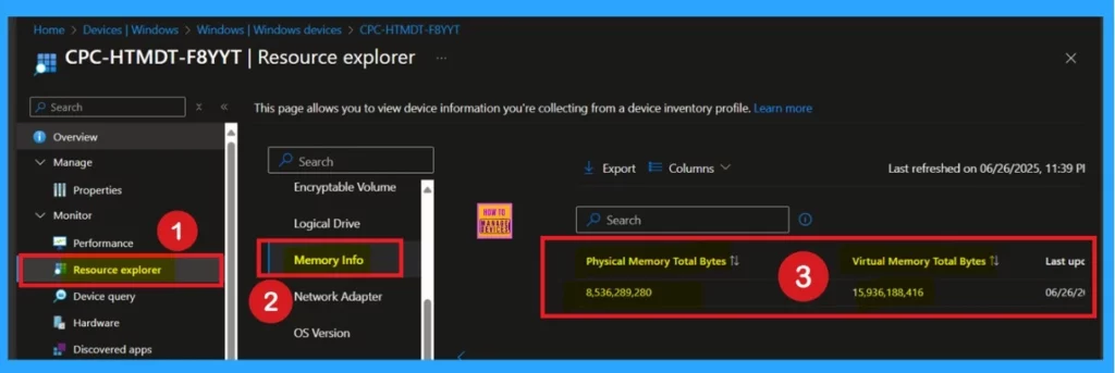 How to Collect Physical and Virtual Memory Information using Intune Properties Catalog 11 How to Collect Physical and Virtual Memory Information using Intune Properties Catalog- Fig.11