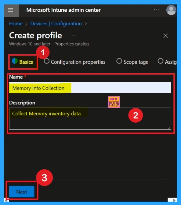 How to Collect Physical and Virtual Memory Information using Intune Properties Catalog 2 How to Collect Physical and Virtual Memory Information using Intune Properties Catalog- Fig.2