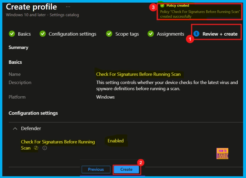 How to Configure Check for Signatures before Running Scan Policy using Intune 10 How to Configure Check for Signatures before Running Scan Policy using Intune - Fig.9