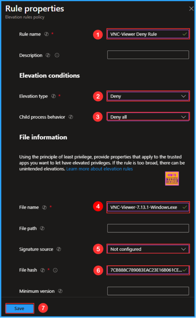 How to Configure EPM Rule Explicitly Deny Elevation with Microsoft Intune 6 How to Configure EPM Rule Explicitly Deny Elevation with Microsoft Intune. Fig. 6