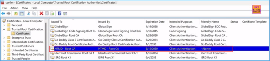 How to Deploy Trusted Root Certificate using Intune Configuration Policy 11 How to Deploy Trusted Root Certificate using Intune Configuration Policy. Fig. 11