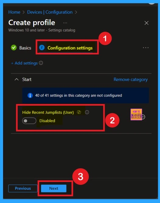How to Show or Hide Recent Jumplists on Windows Start Menu and Taskbar using Intune Policy 6 How to Show or Hide Recent Jumplists on Windows Start Menu and Taskbar using Intune Policy -Fig.5
