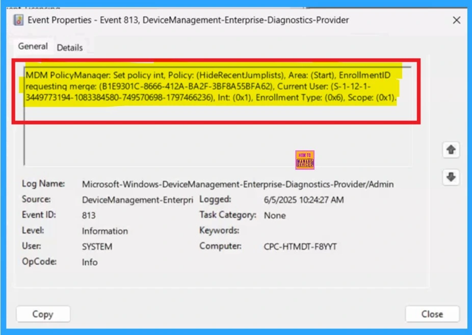 How to Show or Hide Recent Jumplists on Windows Start Menu and Taskbar using Intune Policy 12 How to Show or Hide Recent Jumplists on Windows Start Menu and Taskbar using Intune Policy -Fig.11
