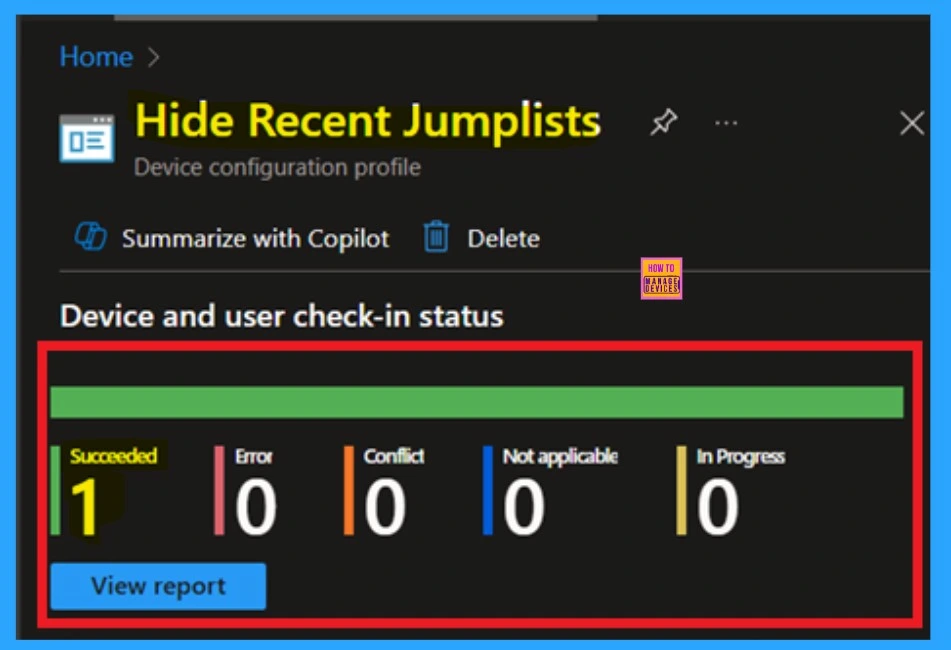 How to Show or Hide Recent Jumplists on Windows Start Menu and Taskbar using Intune Policy 11 How to Show or Hide Recent Jumplists on Windows Start Menu and Taskbar using Intune Policy -Fig.10