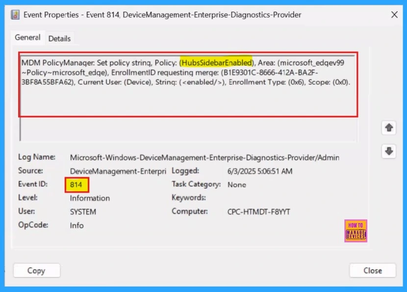 How to Show or Hide Hubs Sidebar Policy in MS Edge Browser using M365 Admin Center - Fig.13