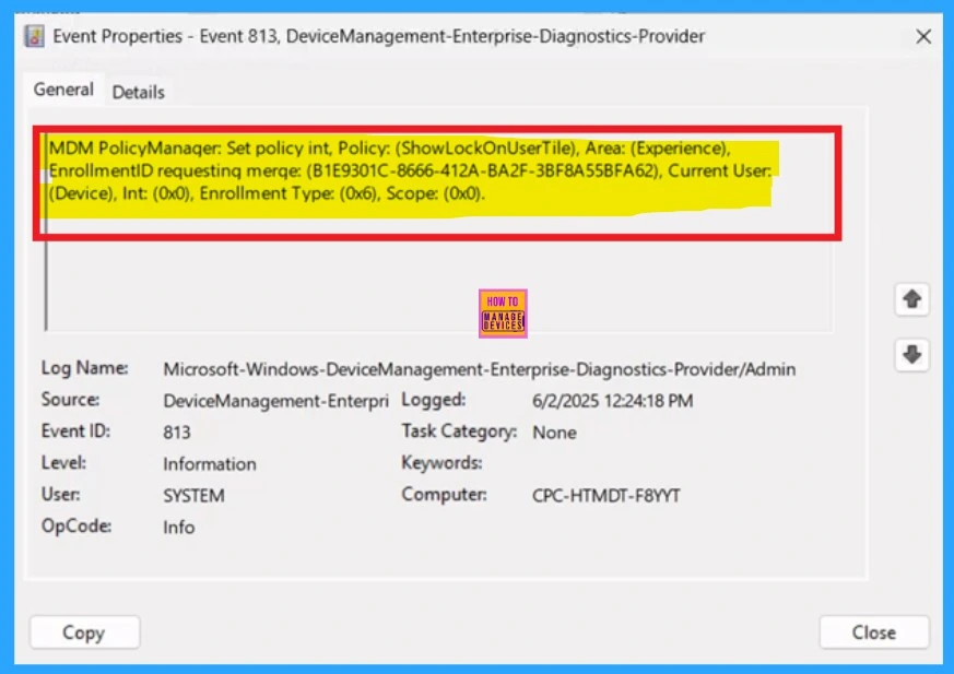 How to Show or Hide Lock Option in User Tile Menu on Windows using Intune Policy - Fig.12