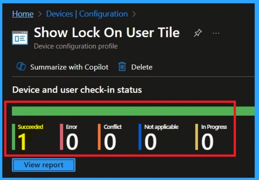 How to Configure Show Lock on User Tile using Intune Policy - Fig.11