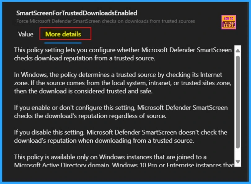 How to Enforce Defender SmartScreen to Block Potentially Unwanted Apps in MS Edge Browser using M365 Admin Center 6 How to Enforce Defender SmartScreen to Block Potentially Unwanted Apps in MS Edge Browser using M365 Admin Center - Fig.5