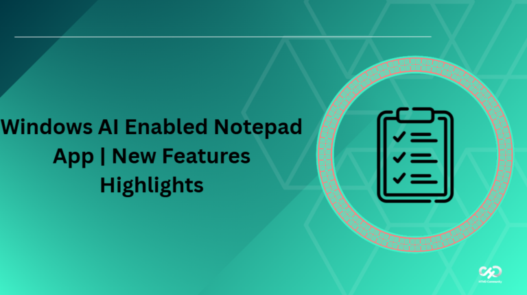 Windows AI Enabled Notepad App New Features Highlights
