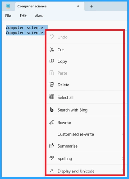Windows AI Enabled Notepad App | New Features Highlights 12 Windows AI Enabled Notepad App | New Features Highlights- Fig.10