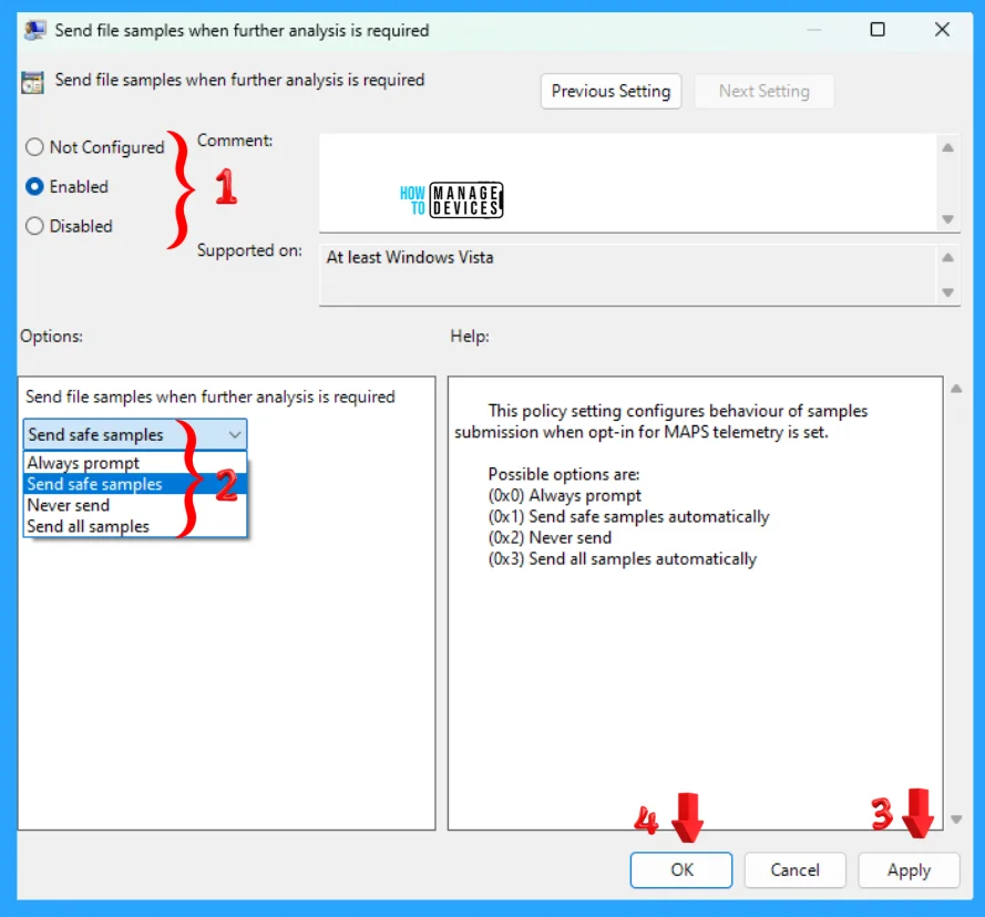 5 Methods to Enable or Disable Automatic Sample Submission for Microsoft Defender Antivirus in Windows Devices 7 5 Methods to Enable or Disable Automatic Sample Submission for Microsoft Defender Antivirus in Windows Devices - Fig. 7