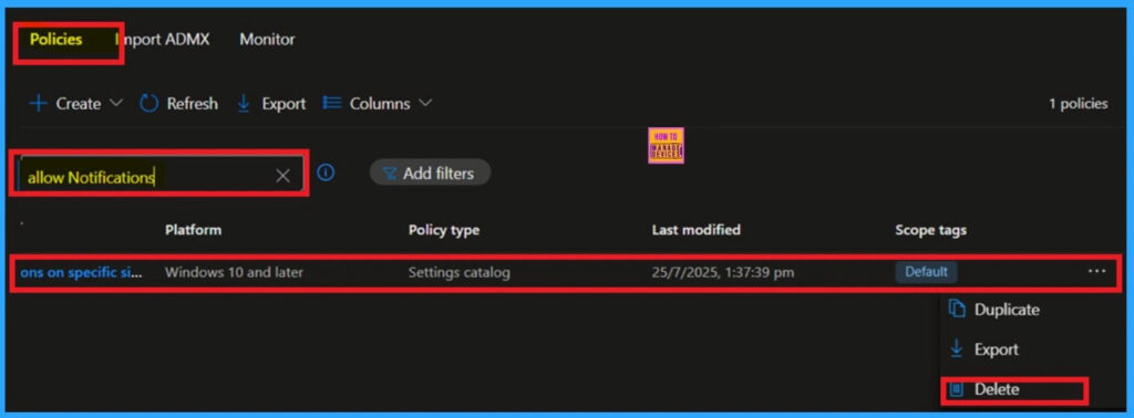 Allow Notifications on Specific Sites in Microsoft Edge Browser using Intune Policy 13 Allow Notifications on Specific Sites in Microsoft Edge Browser using Intune Policy - Fig.12