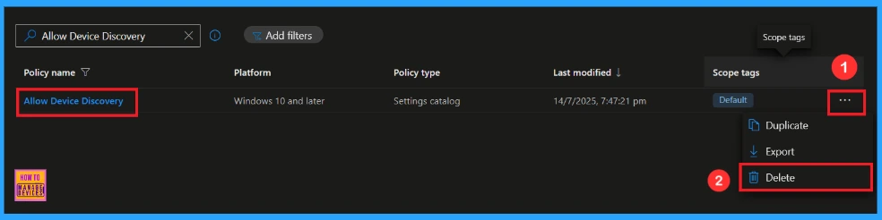 Enable or Disable Device Discovery to Identify Same Network Devices using Intune Policy 14 Allow or Block Device Discovery using Intune Policy - Fig.13