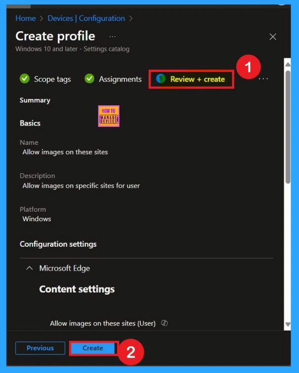 Image Loading Configuration for Websites using Intune Policy 10 Image Loading Configuration for Websites using Intune Policy -Fig.8