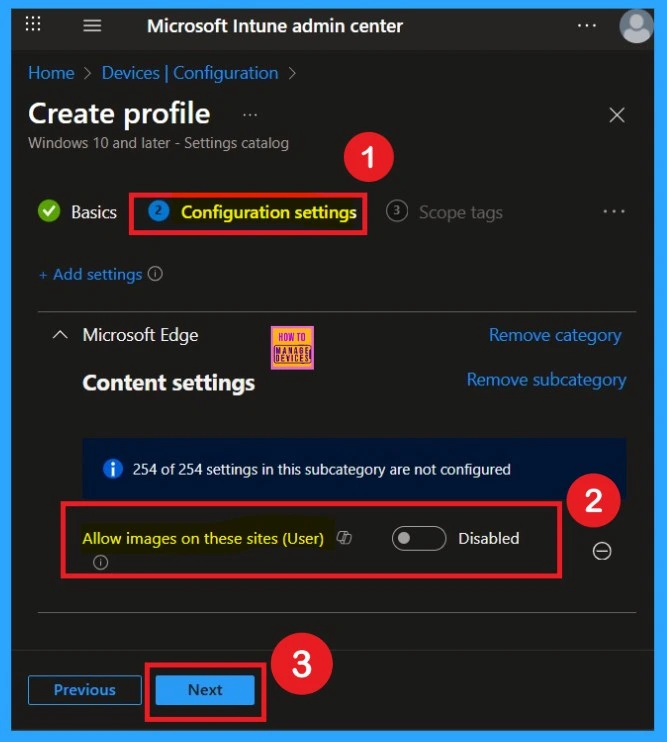Image Loading Configuration for Websites using Intune Policy 6 Image Loading Configuration for Websites using Intune Policy-Fig.4