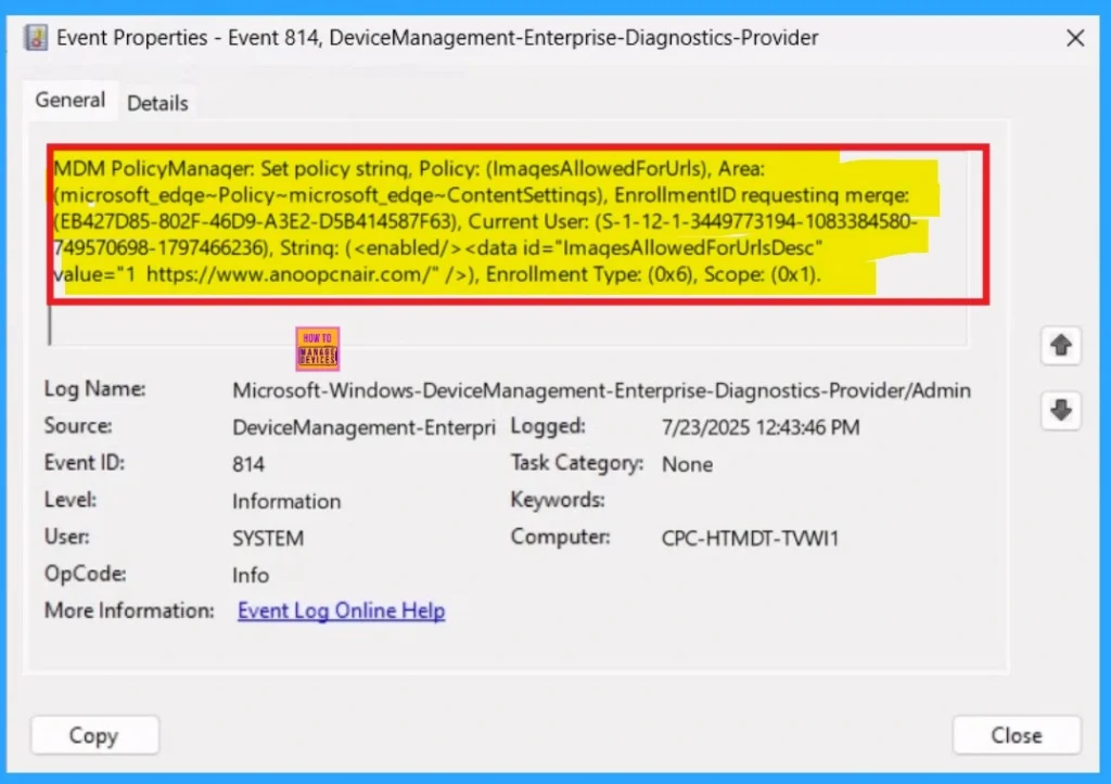 Image Loading Configuration for Websites using Intune Policy 12 Image Loading Configuration for Websites using Intune Policy -Fig.10