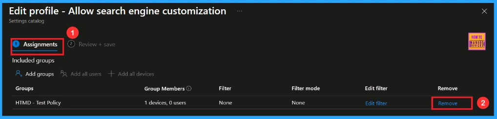 Allow or Block Search Engine Customization using Intune Policy 13 Allow or Block Search Engine Customization using Intune Policy - Fig.12