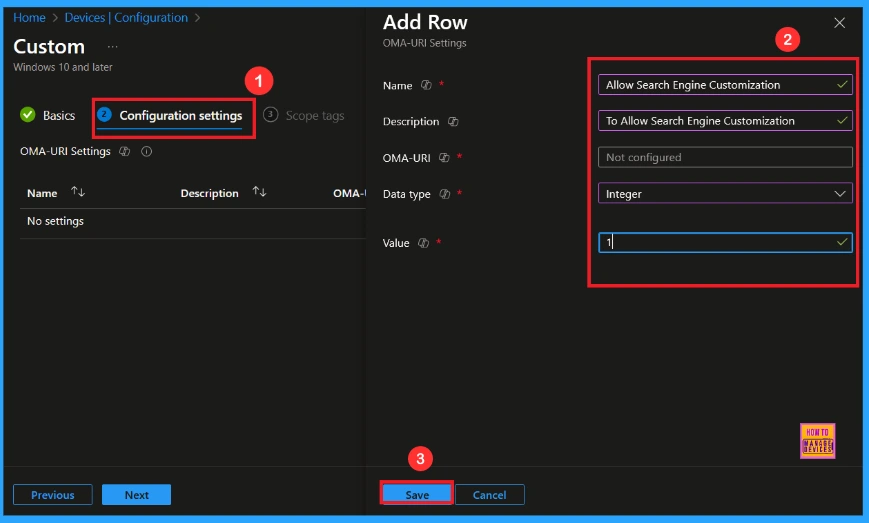 Allow or Block Search Engine Customization using Intune Policy 15 Allow or Block Search Engine Customization using Intune Policy - Fig.14