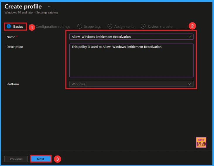 Allow or Block Windows Entitlement Reactivation using Intune Policy 4 Allow or Block Windows Entitlement Reactivation using Intune Policy - Fig.3