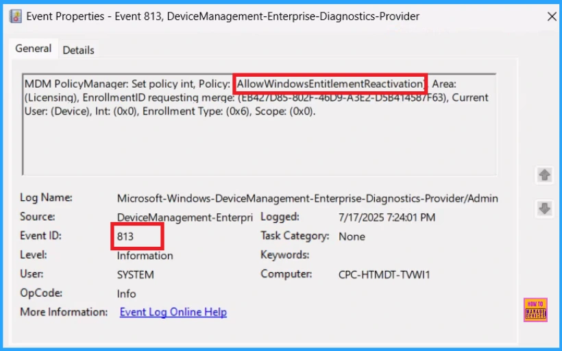 Allow or Block Windows Entitlement Reactivation using Intune Policy 12 Allow or Block Windows Entitlement Reactivation using Intune Policy - Fig.11